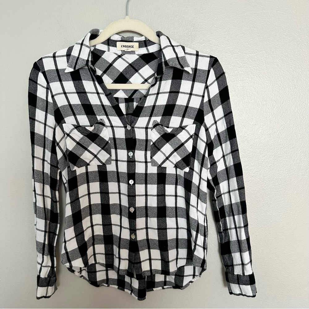 L’Agence button shirt